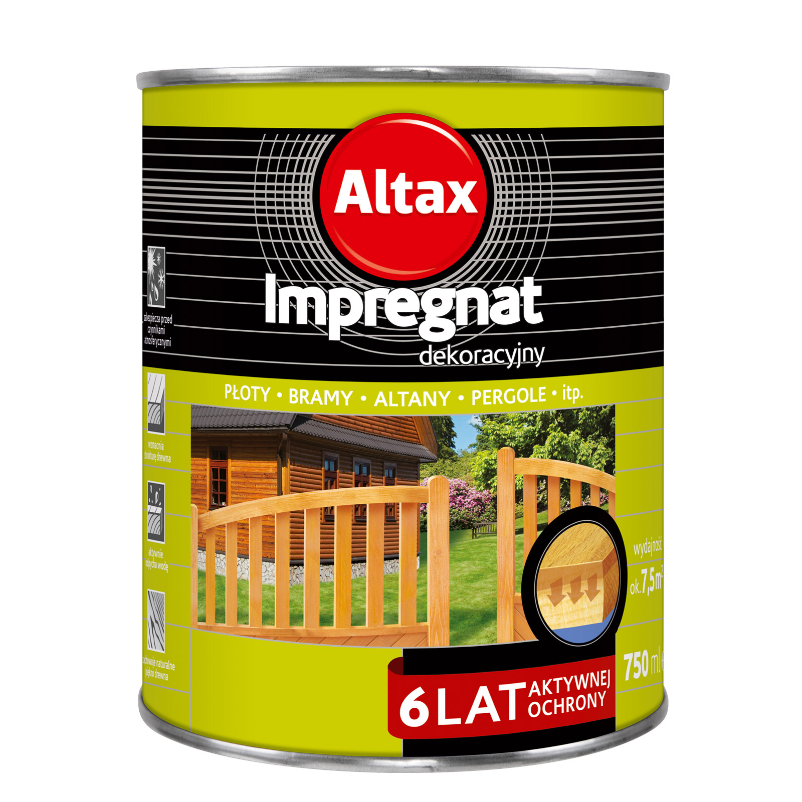 Altax – ხის დეკორატიული ლაზური კლასიკური – 750მლ — ლაქები, ზეთები და წებოები